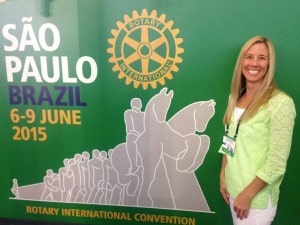 Katherine Batenhorst attended Rotary's International Convention in Sau Paulo, Brazil
