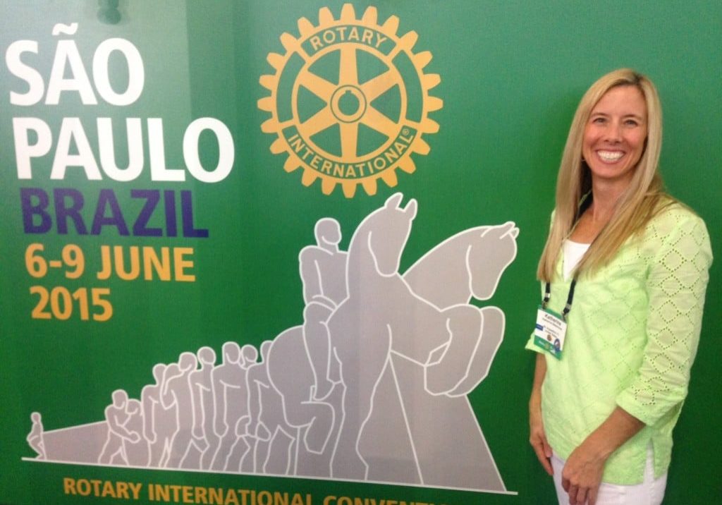 Katherine Batenhorst attended Rotary's International Convention in Sau Paulo, Brazil